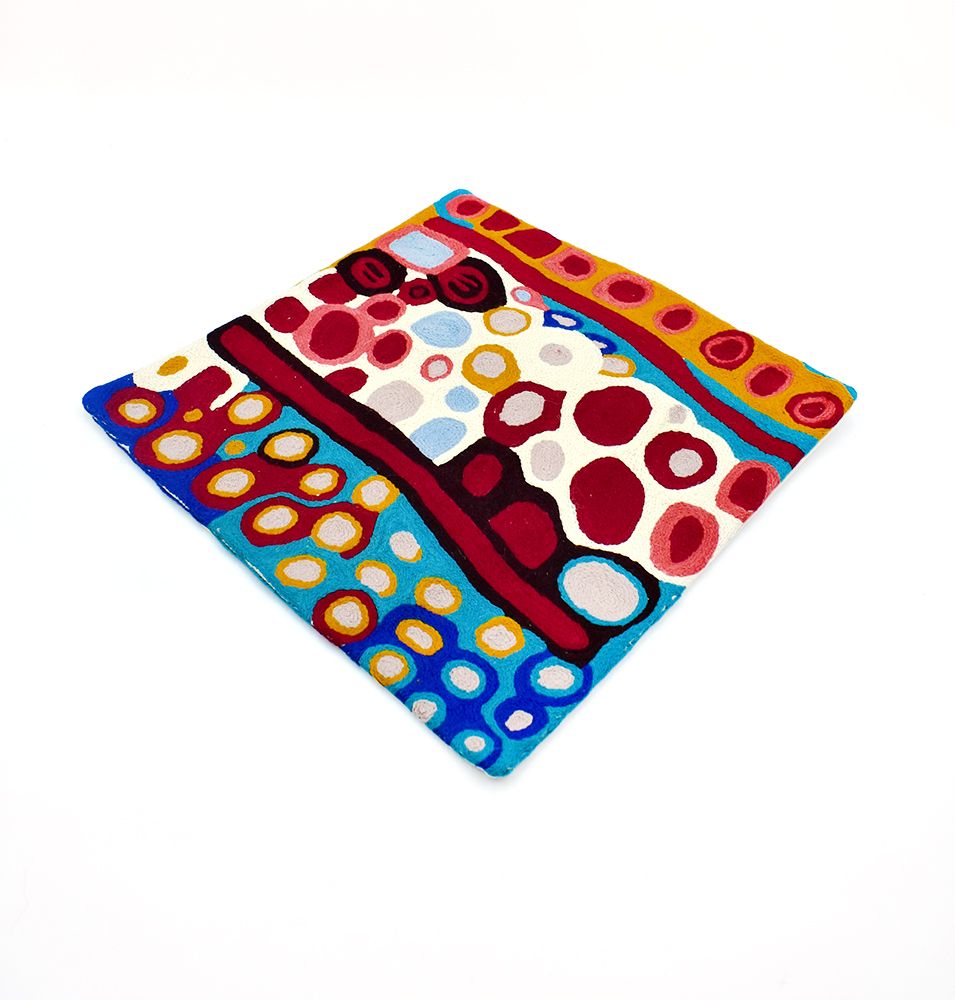 Chainstitch Cushion Cover - Anmanari Brown (3)