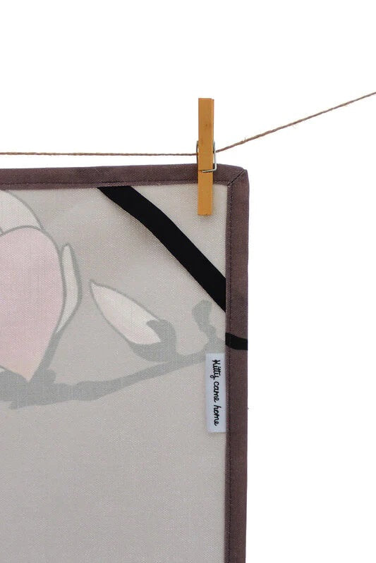 Tea Towel - Magnolia - Dusty Pink