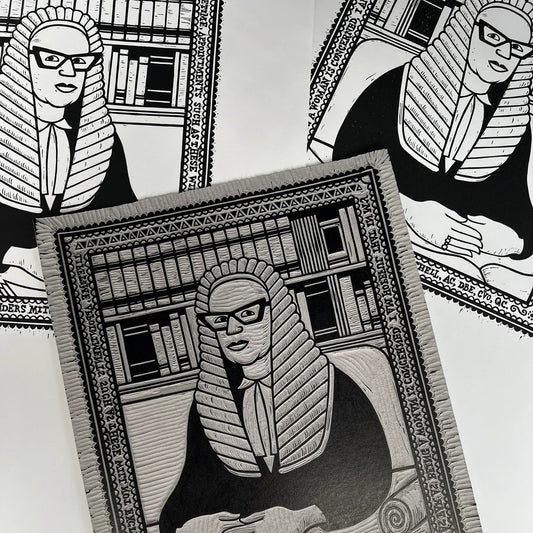 Roma - Limited Edition Lino Print (hand-coloured)