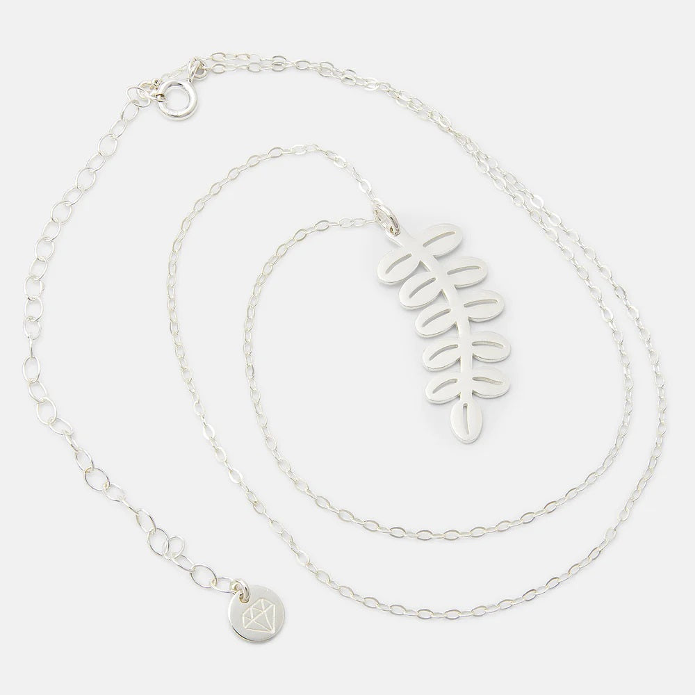 Silver Dollar Leaves Pendant