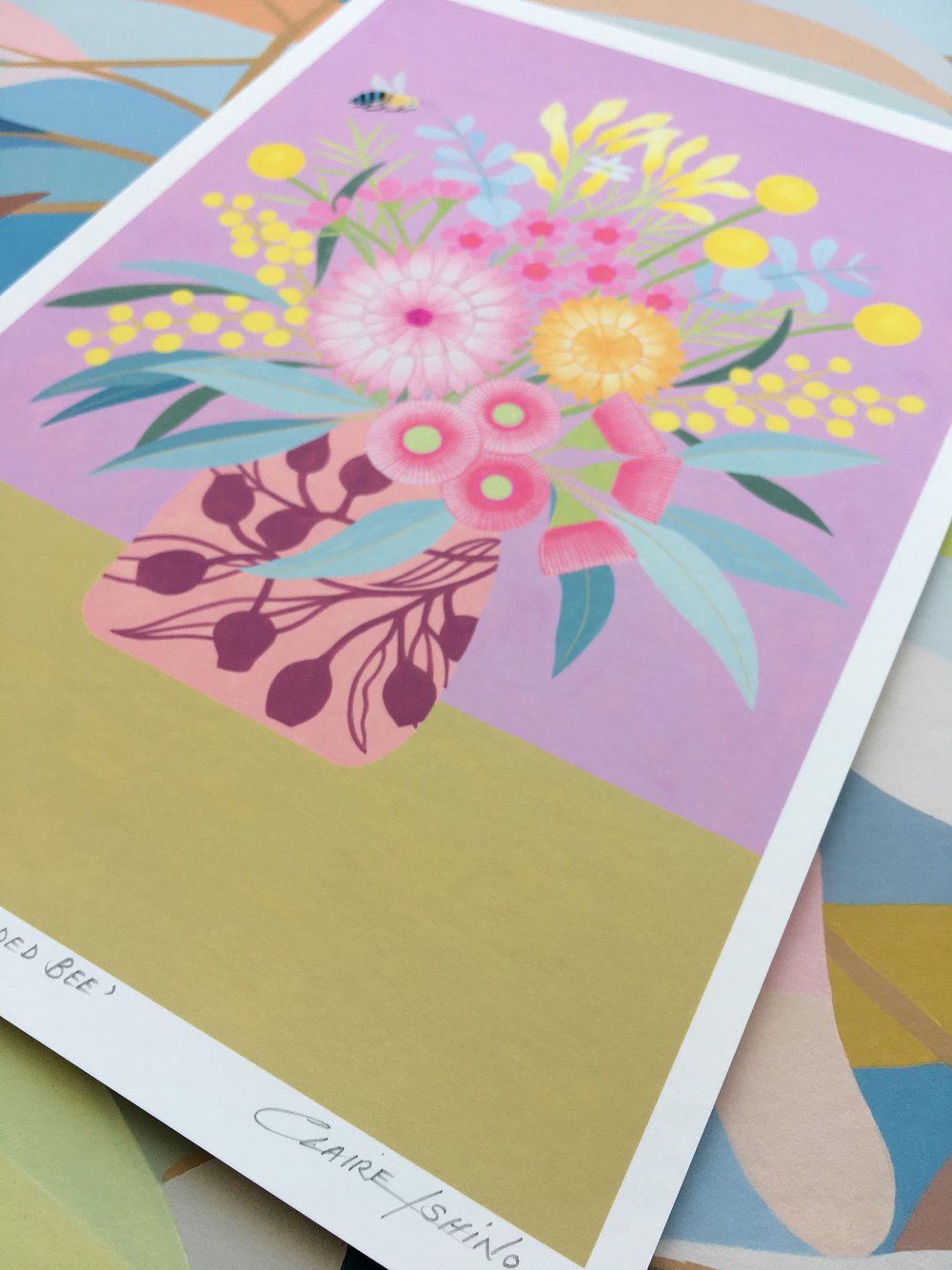 Blue Banded Bee - Limited Edition Print