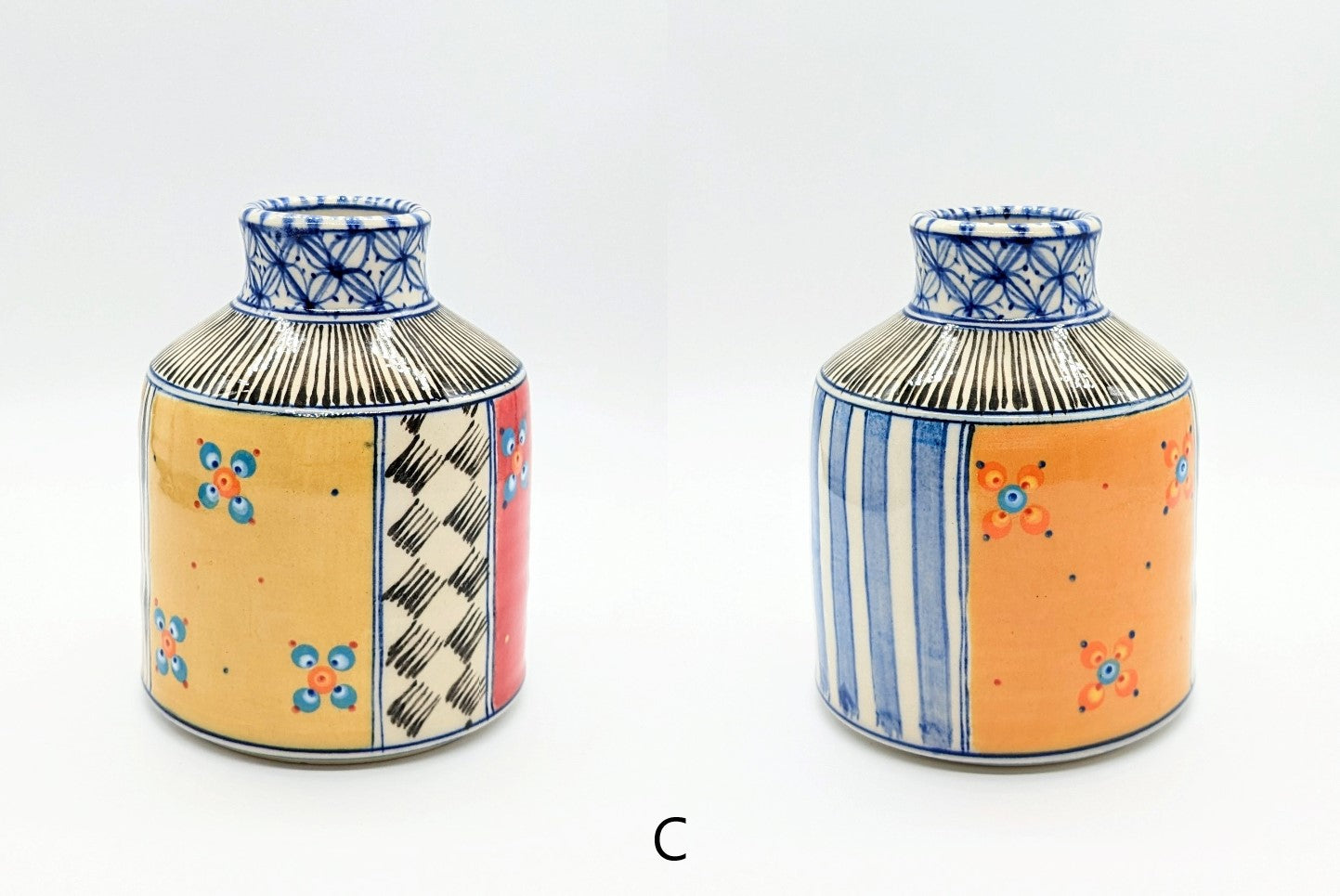 Hand-decorated Ceramic Vase