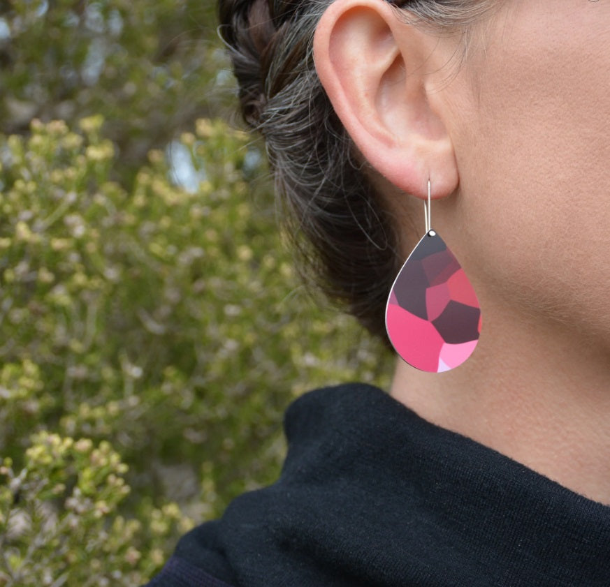 Geraldton Wax Gems - Droplet Hook Earrings