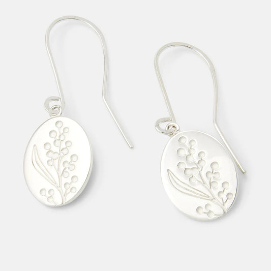 Wattle Oval Drop Earrings