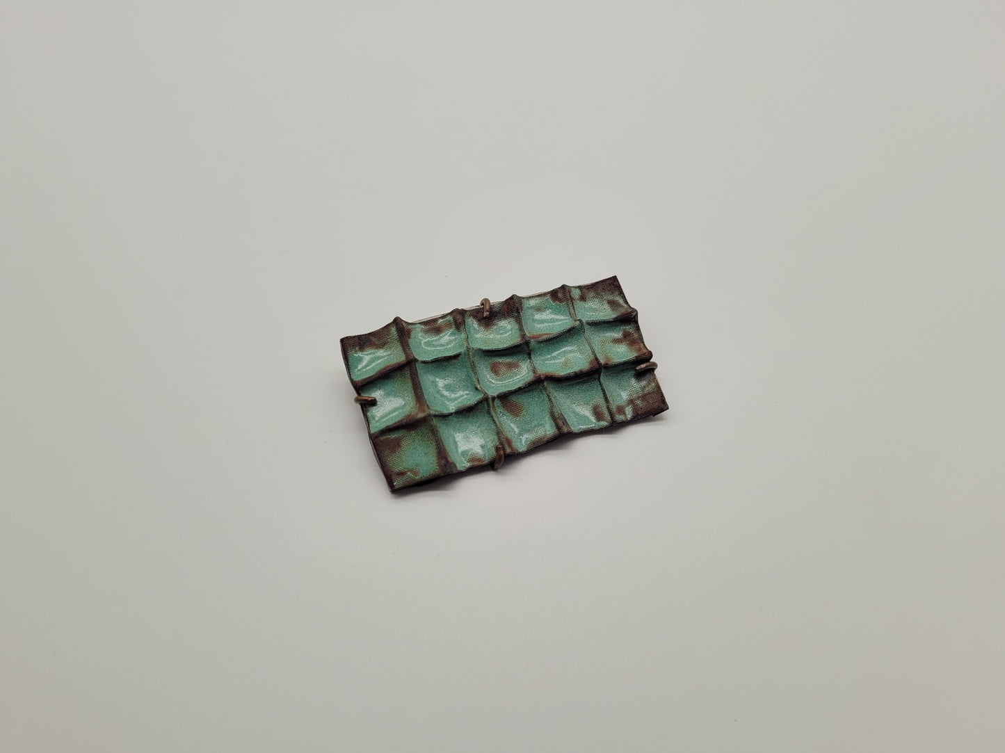 Enamel & Copper Brooch - Medium