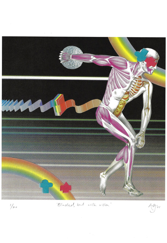 Blinded, but with vision - Limited Edition A3 Print by Anna Goodhind