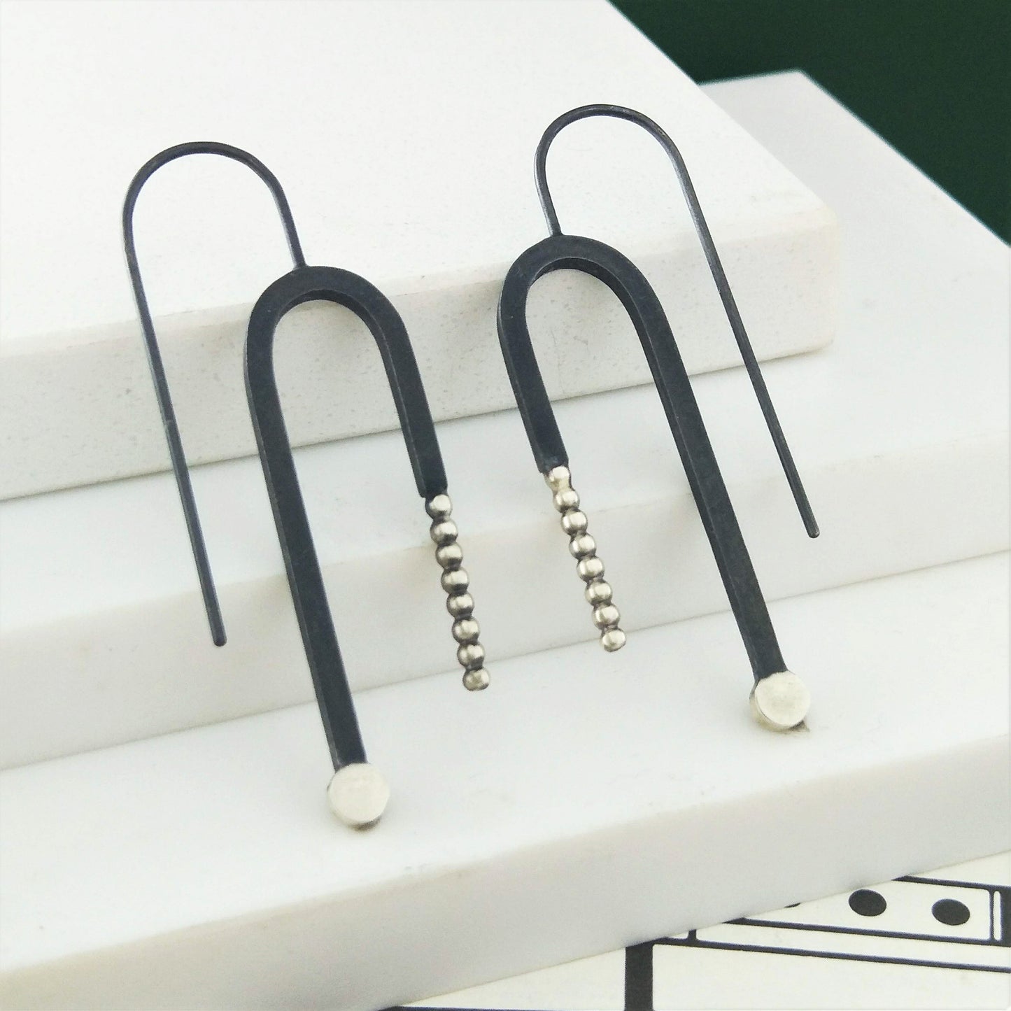 ART DECO Earrings - Arched Hook