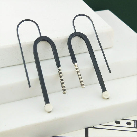 ART DECO Earrings - Arched Hook