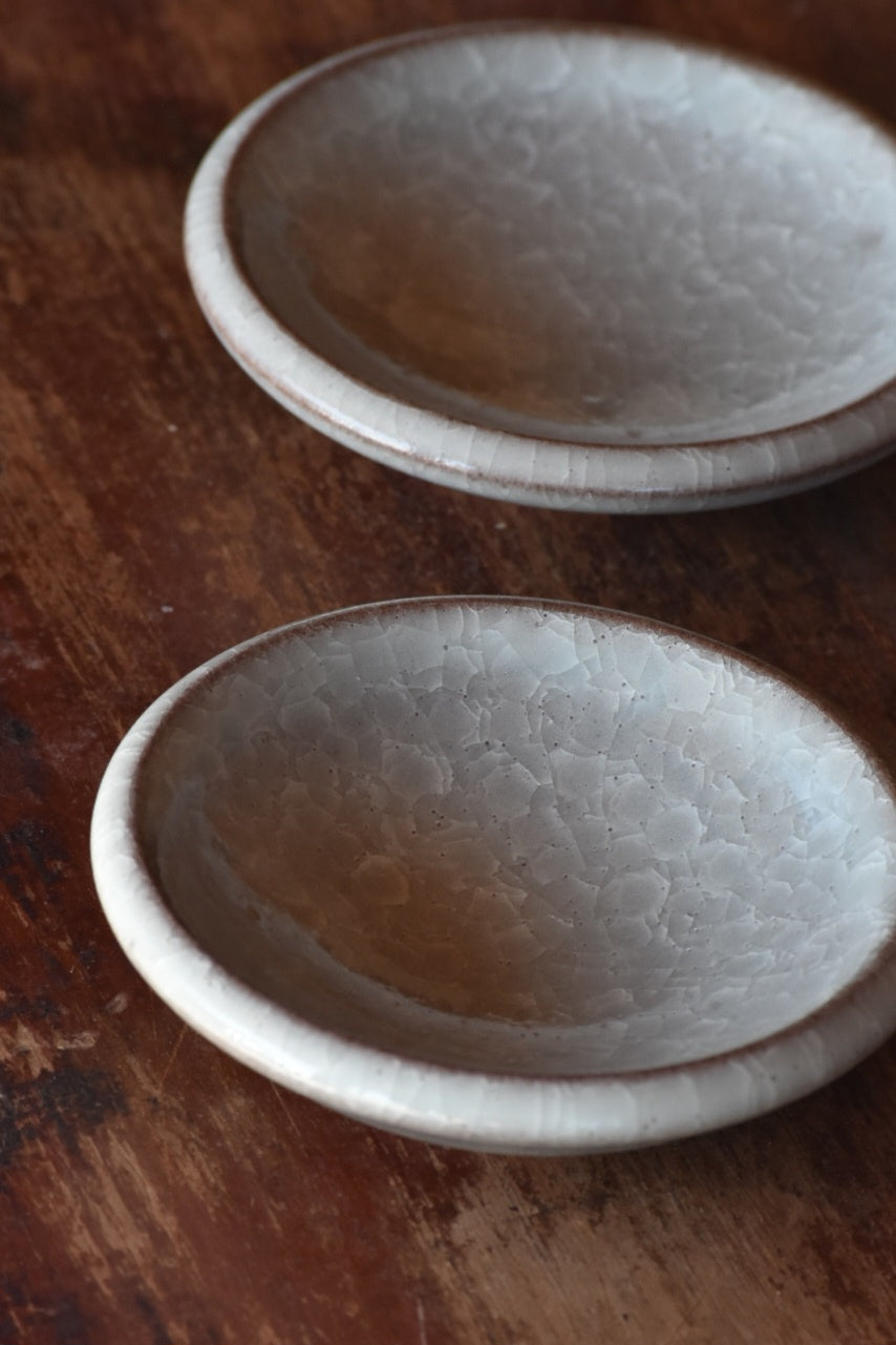 Wild Clay Dish with Snowflake Glaze