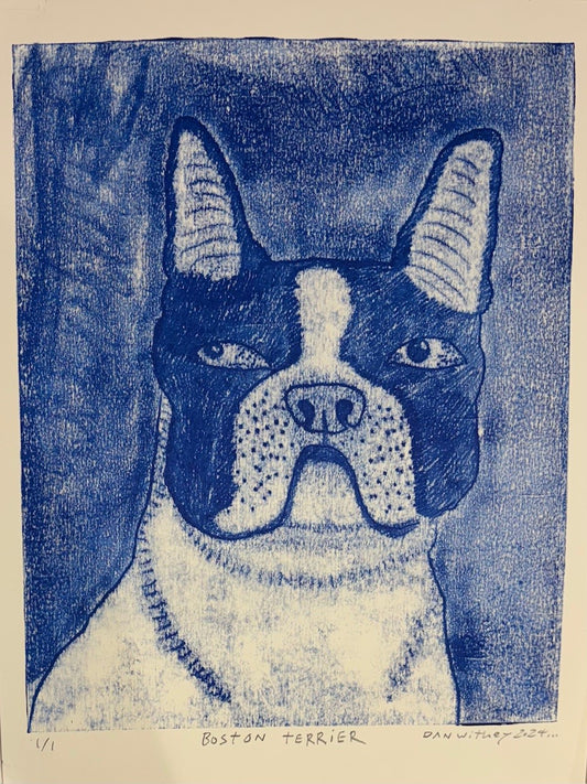Dog Monoprint - Dan Withey - The Dog Exhibition 2025