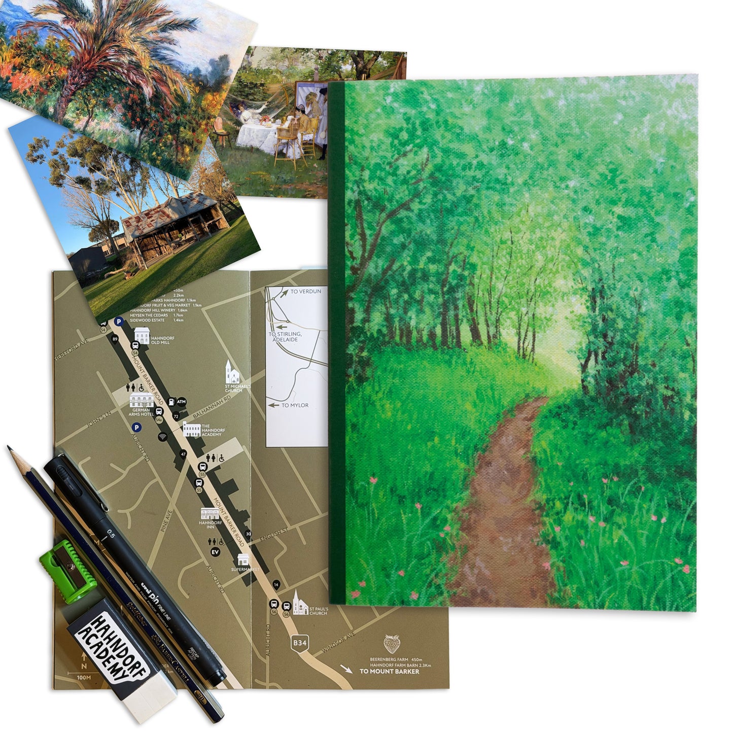 Drawing Kit - Hahndorf en Plein Air Self-Guided Experience with a Hahndorf Academy Drawing Kit