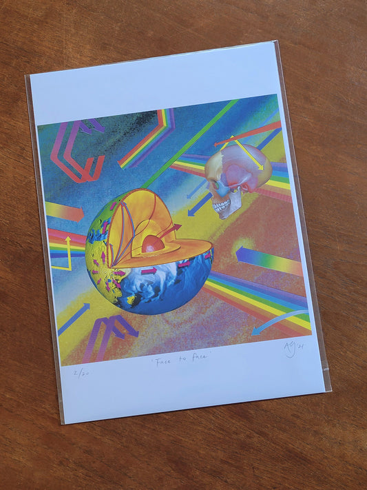 Face to face - Limited Edition A3 Print by Anna Goodhind