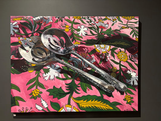 Marisha Matthews - Family Silver, Serving Spoons in Pink