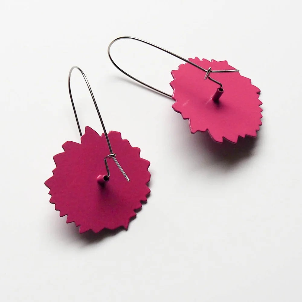 Flower Patch: Globe Amaranth Earrings