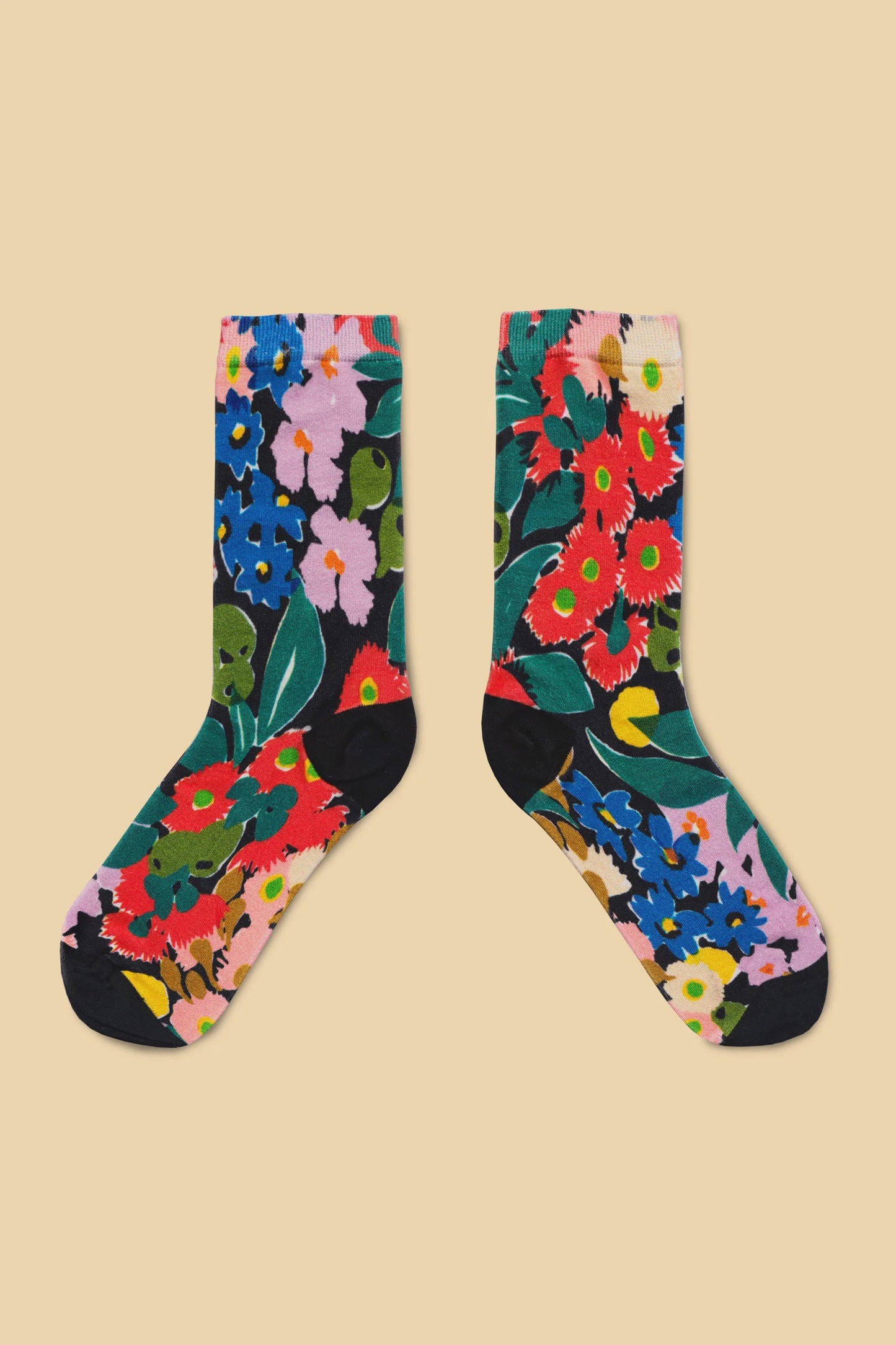 Julie White Socks - Bush Bloom