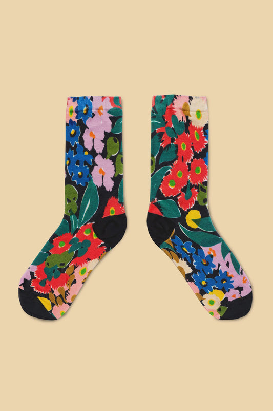 Julie White Socks - Bush Bloom
