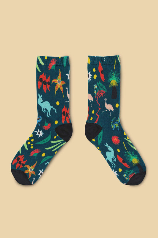 Julie White Socks - Bush Jamboree