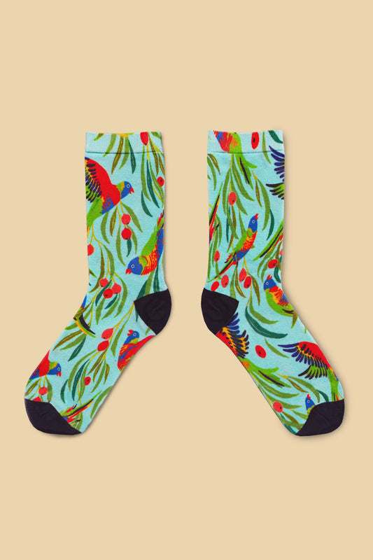 Julie White Socks - Lorikeet