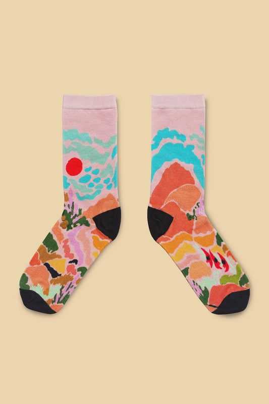 Julie White Socks - Rainbow Outback