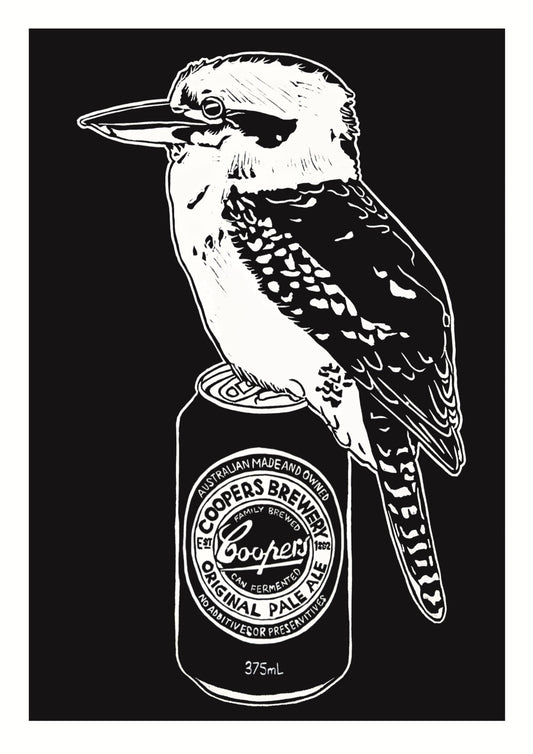 Thirsty Bird Print - Kookaburra & Coopers Original Pale Ale