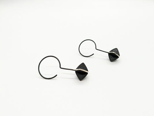 X-Series Long Hook Earrings - Diamond - Type 2