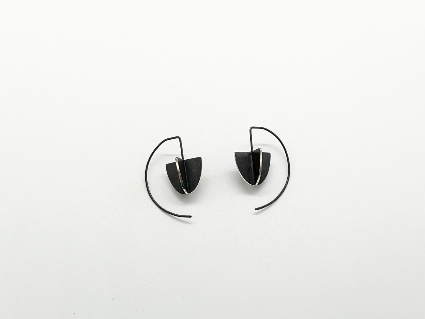 X-Series Short Hook Earrings - Shield