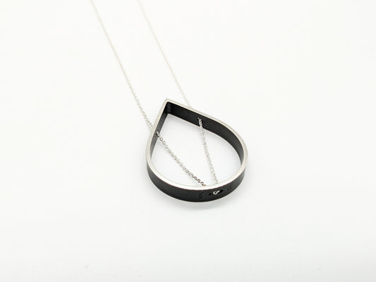 Outline Necklace - Minimalist Droplet