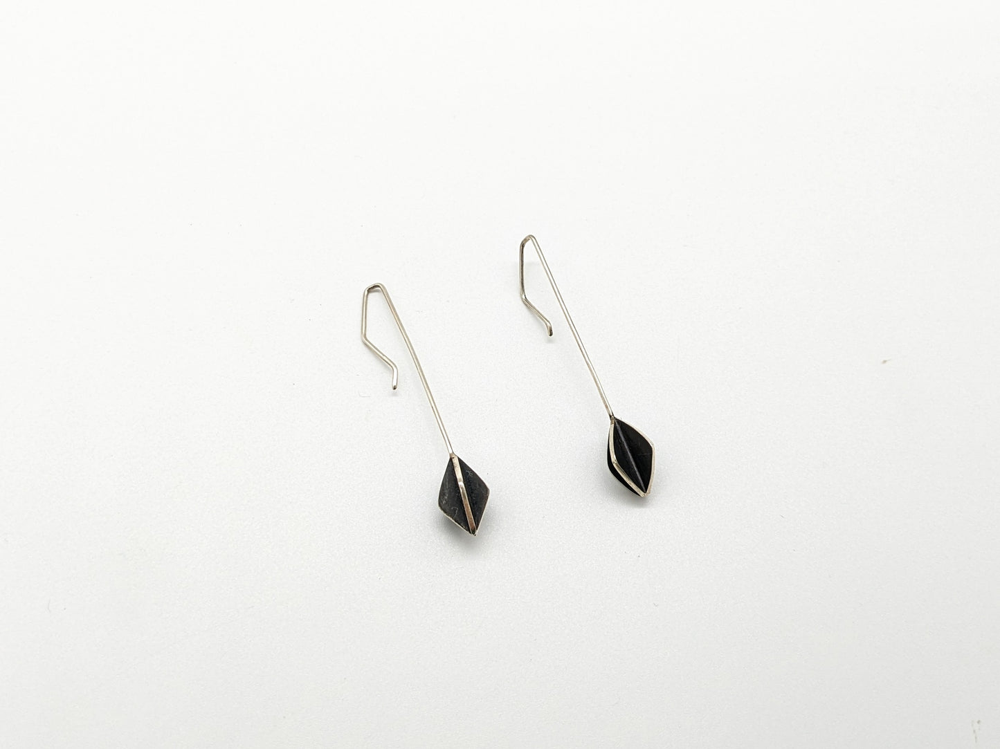 X-Series Long Hook Earrings - Diamond - Type 1