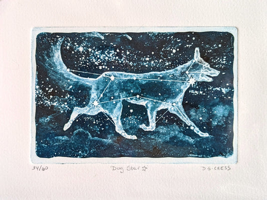 Dog Star - Limited Edition Solarplate Etching