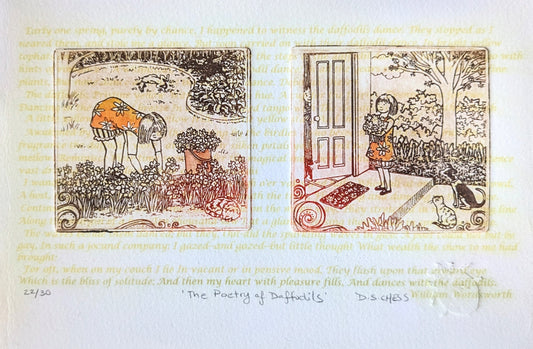 The Poetry of Daffodils - Limited Edition Solarplate Etching