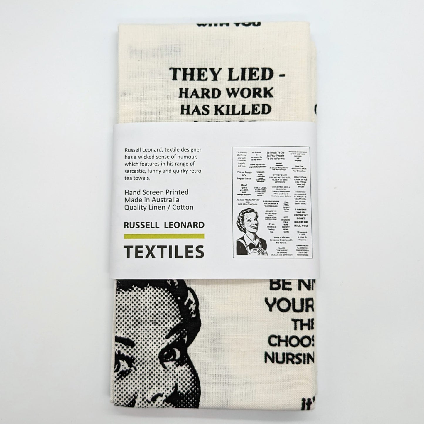Vintage-Style Tea Towels by Russell Leonard