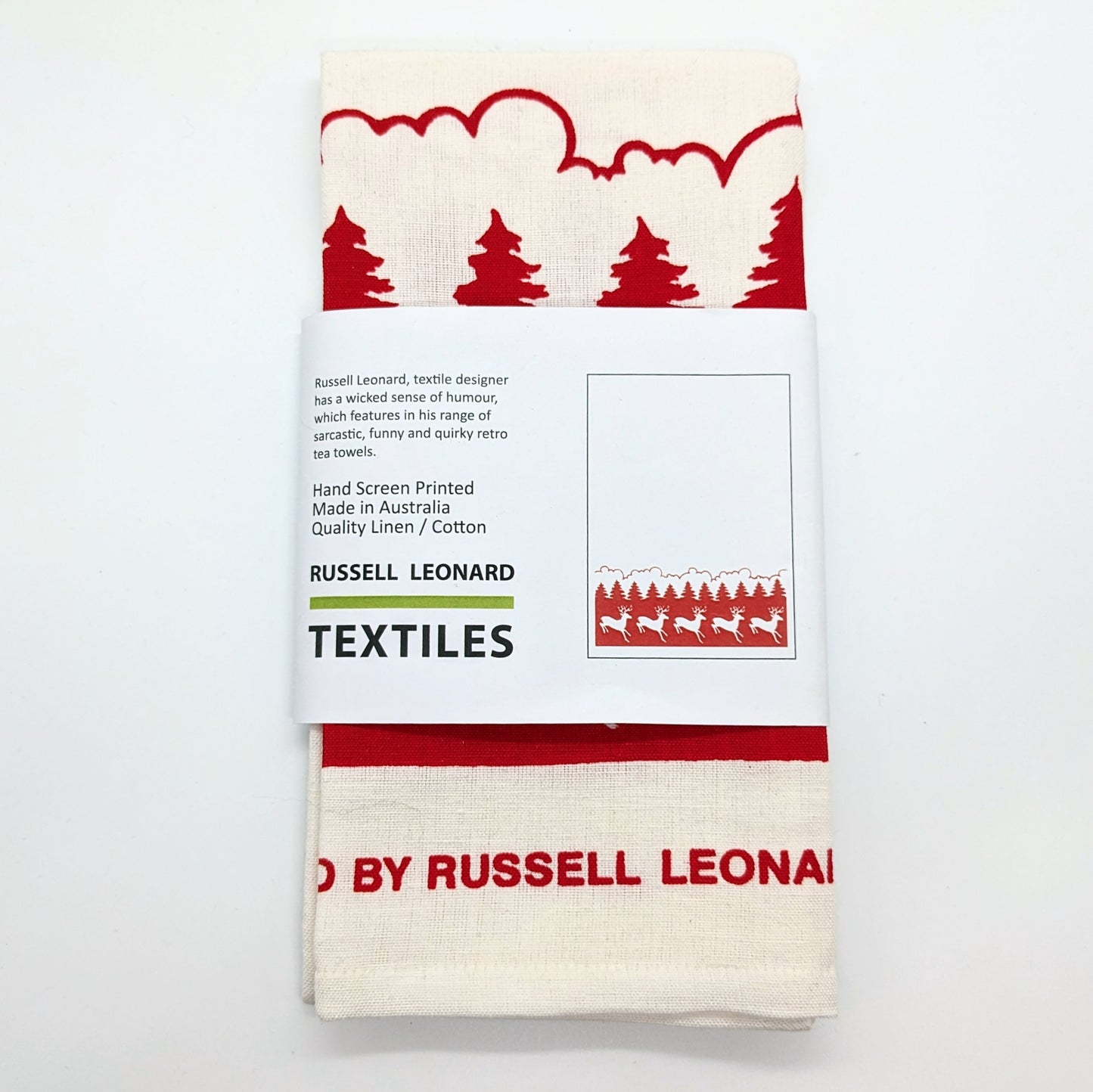 Christmas Tea Towels by Russell Leonard