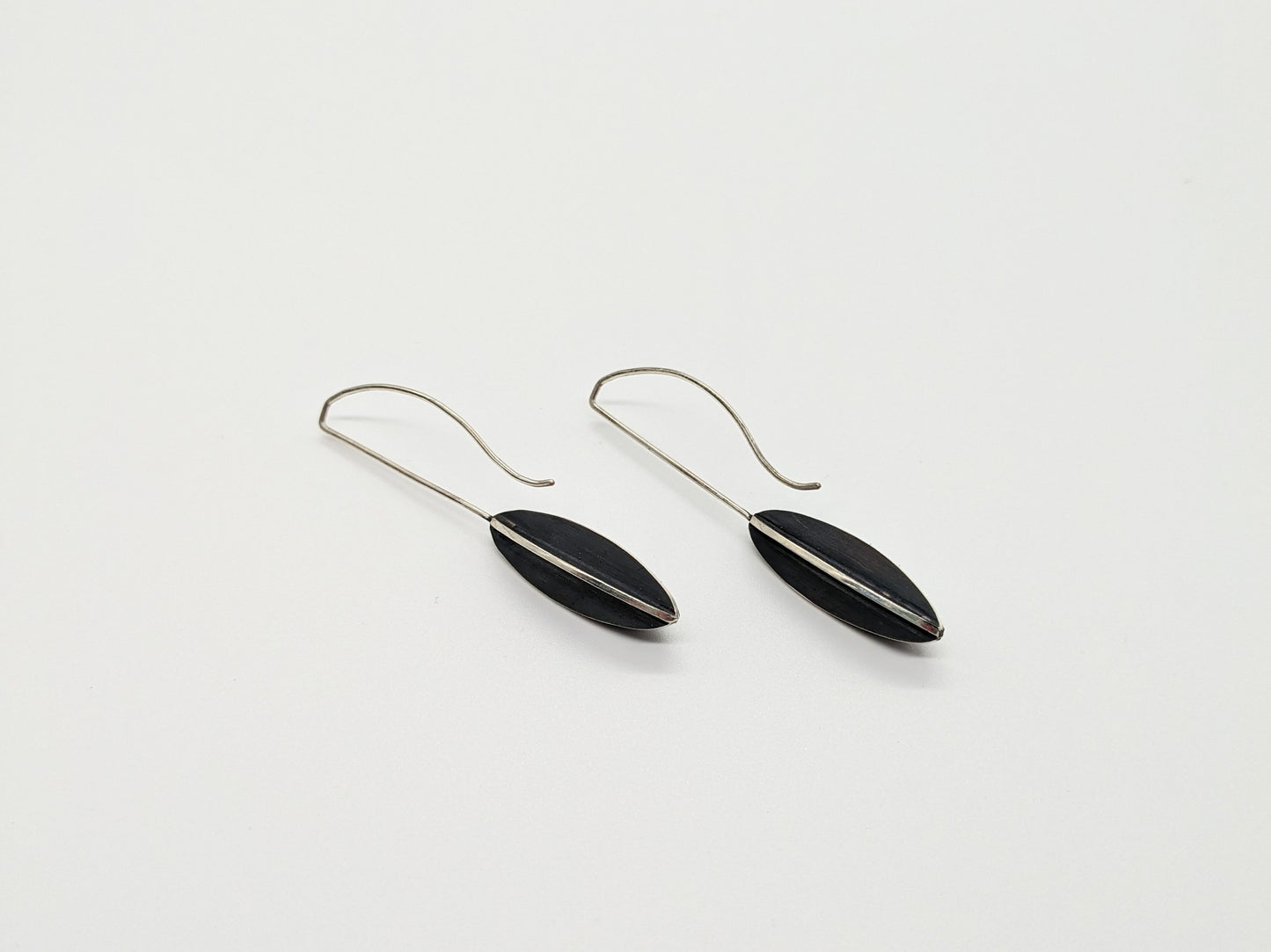 X-Series Long Hook Earrings - Leaf