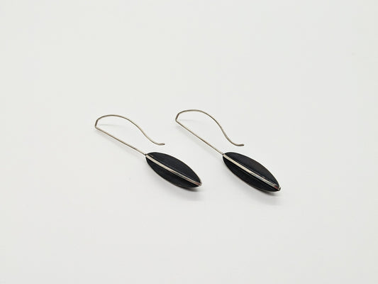 X-Series Long Hook Earrings - Leaf