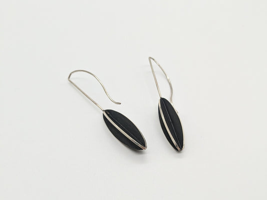 X-Series Long Hook Earrings - Leaf