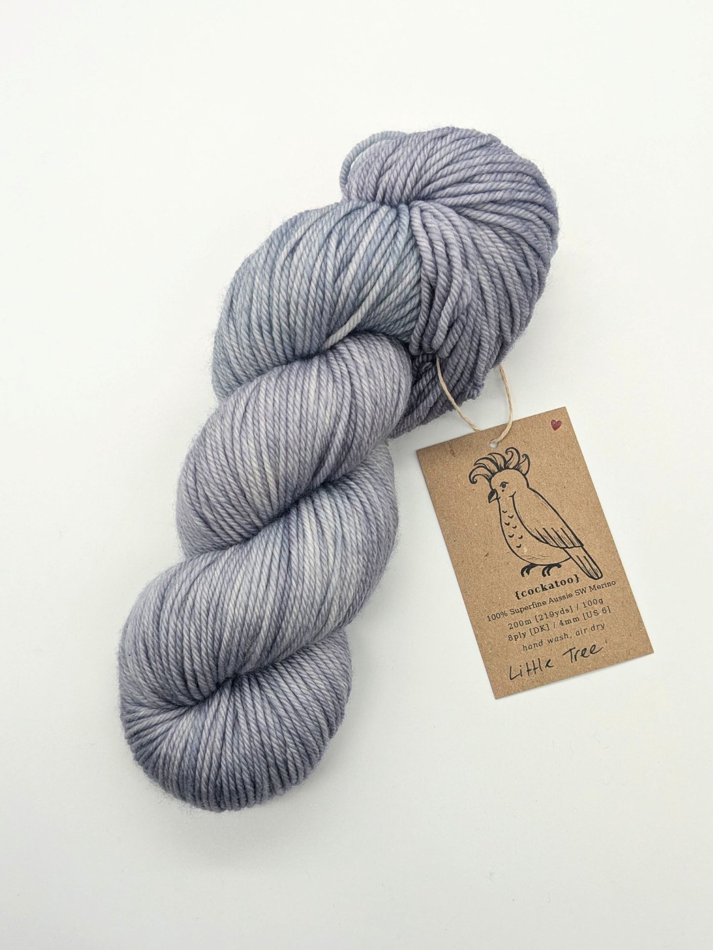 COCKATOO - Hand Dyed Yarn - 8ply