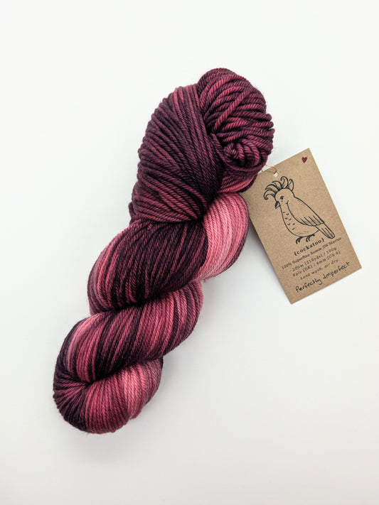 COCKATOO - Hand Dyed Yarn - 8ply