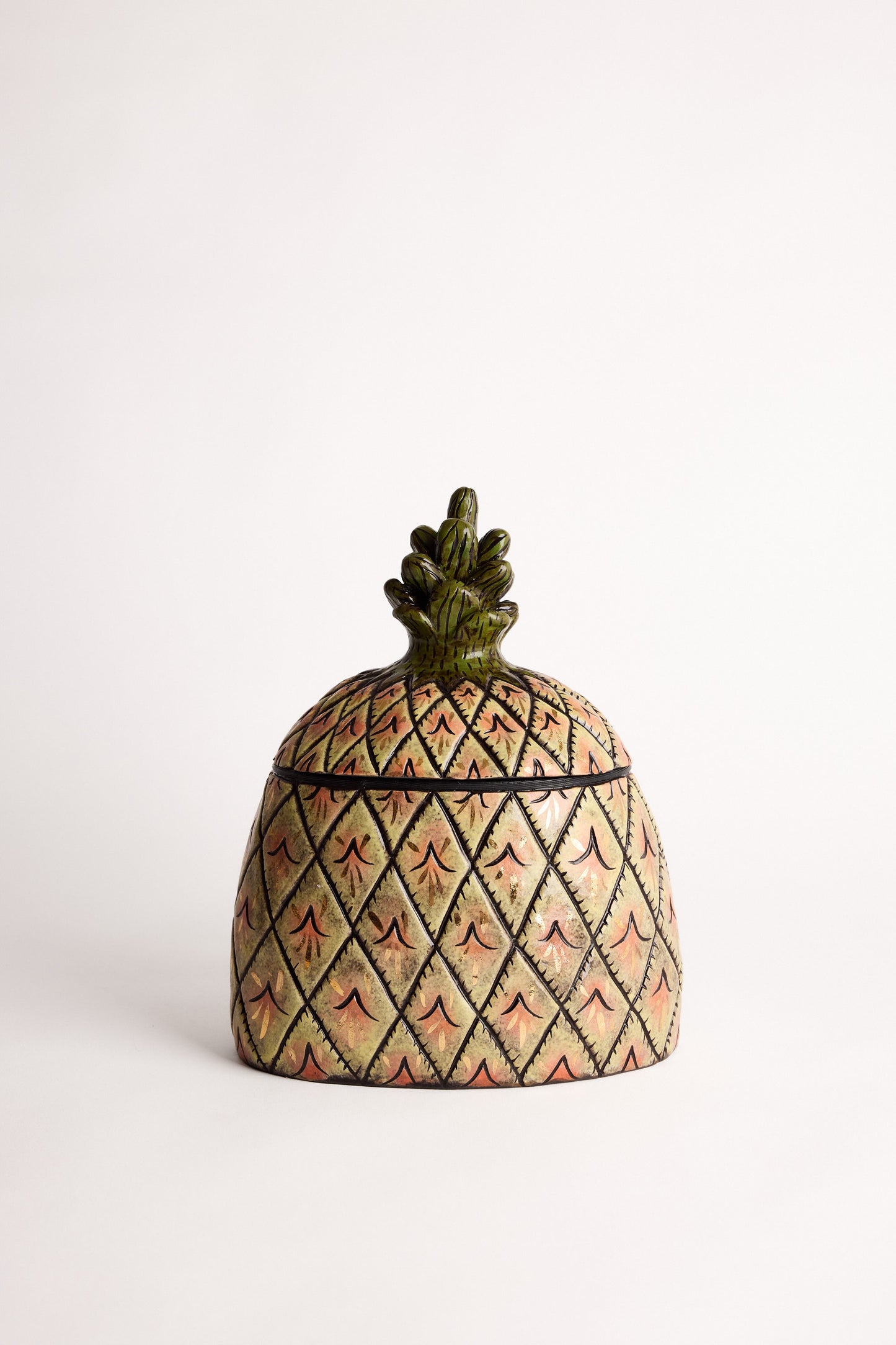 Decorative PINEAPPLE cookie jar - Violet Cooper