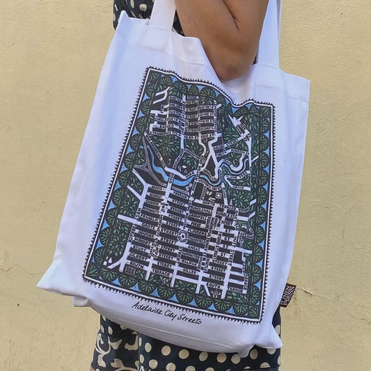 City Streets Tote Bag by Sally Heinrich