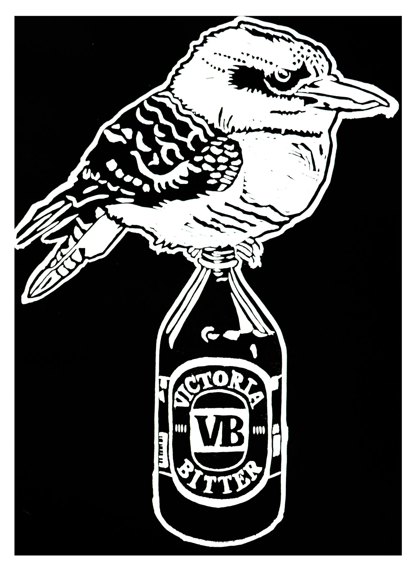 Thirsty Bird Print - Kookaburra & Victoria Bitter