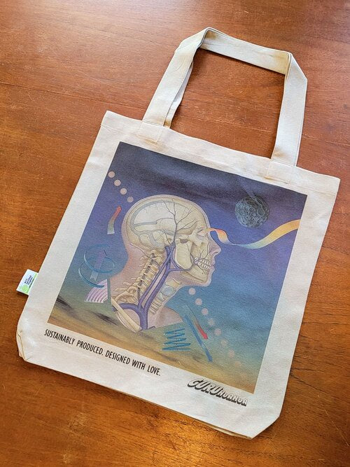 Guruhuahua 'Seeing within Startdust' Organic Cotton Tote
