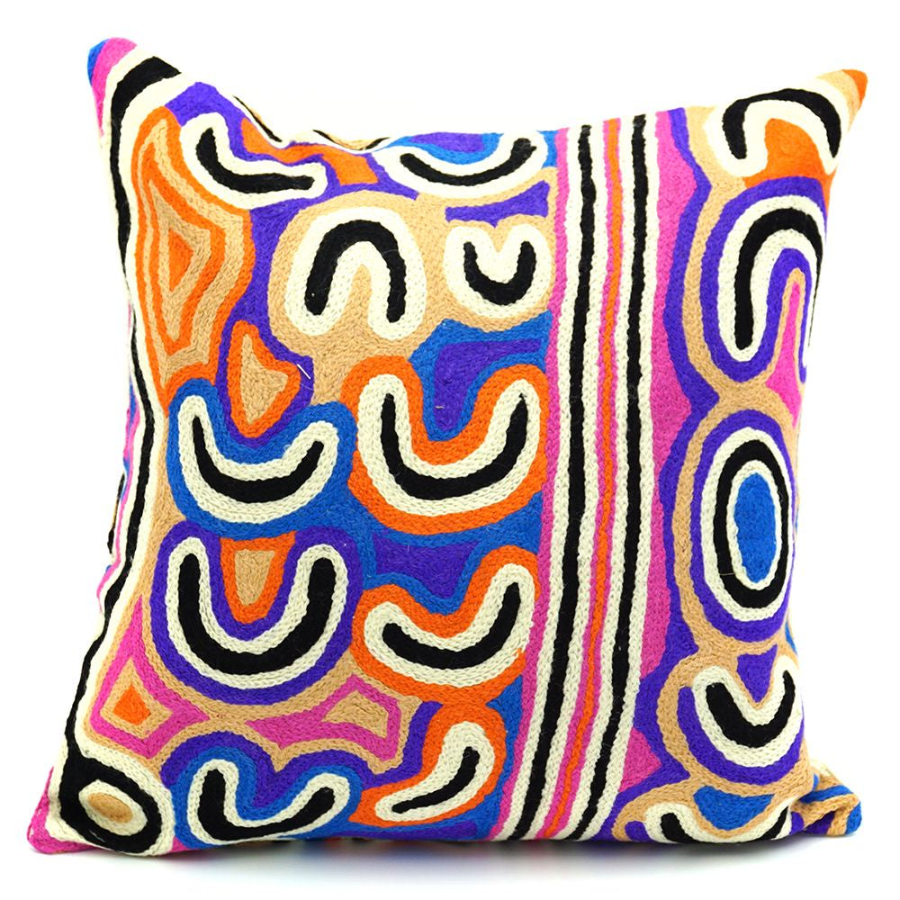 Chainstitch Cushion Cover - Judy Watson (2)