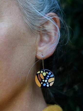 Monarch - Alladin's Treasure - Circle Shepherd's Hook Earrings