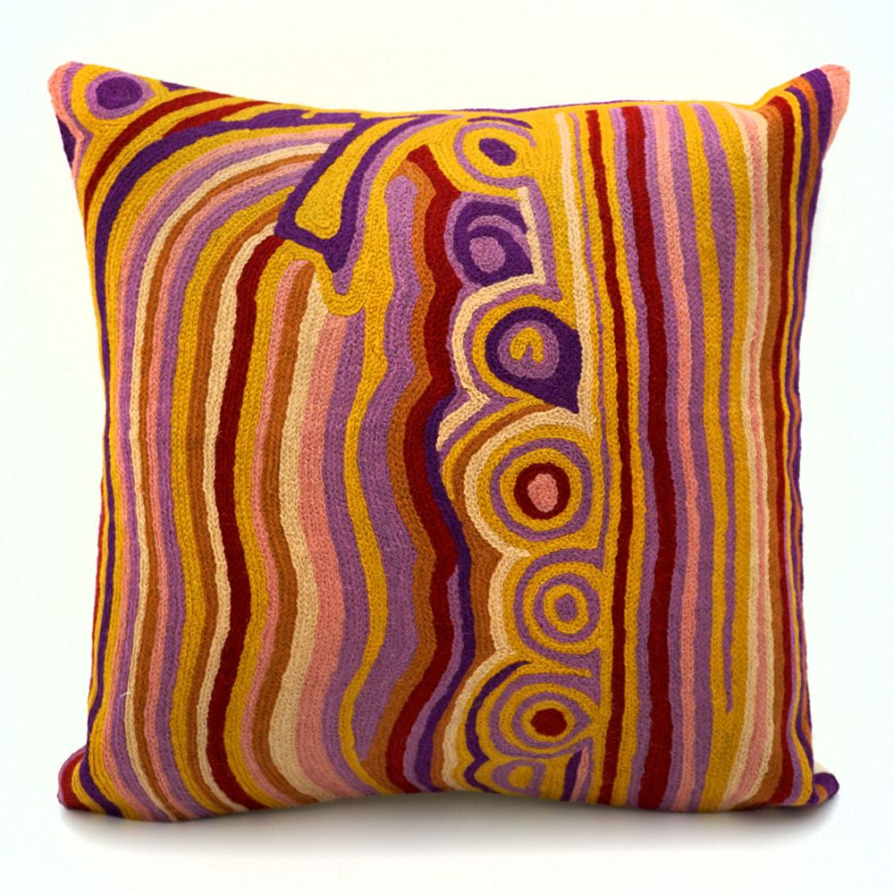 Chainstitch Cushion Cover - Mary Anne Nampinjinpa Michaels (1)