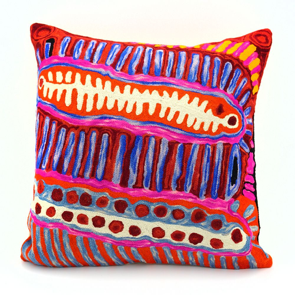 Chainstitch Cushion Cover - Murdie Nampijinpa Morris (1)