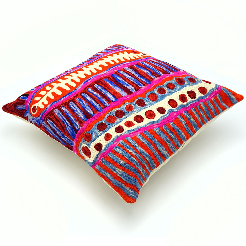 Chainstitch Cushion Cover - Murdie Nampijinpa Morris (1)