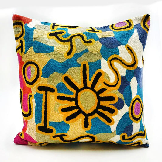 Chainstitch Cushion Cover - Willie Ngungutjara Wilson (1)