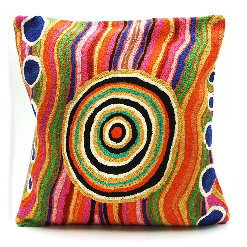 Chainstitch Cushion Cover - Yaritji Heffernan