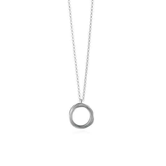 Continuous Circle Pendant on Chain - Small