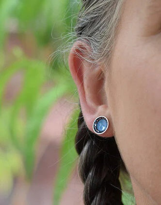 Facets - Circle Stud Earrings
